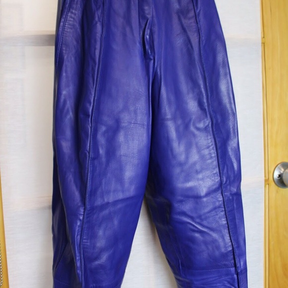 Tannery West Pants & Jumpsuits Blue Skinny Leather Pants Poshmark